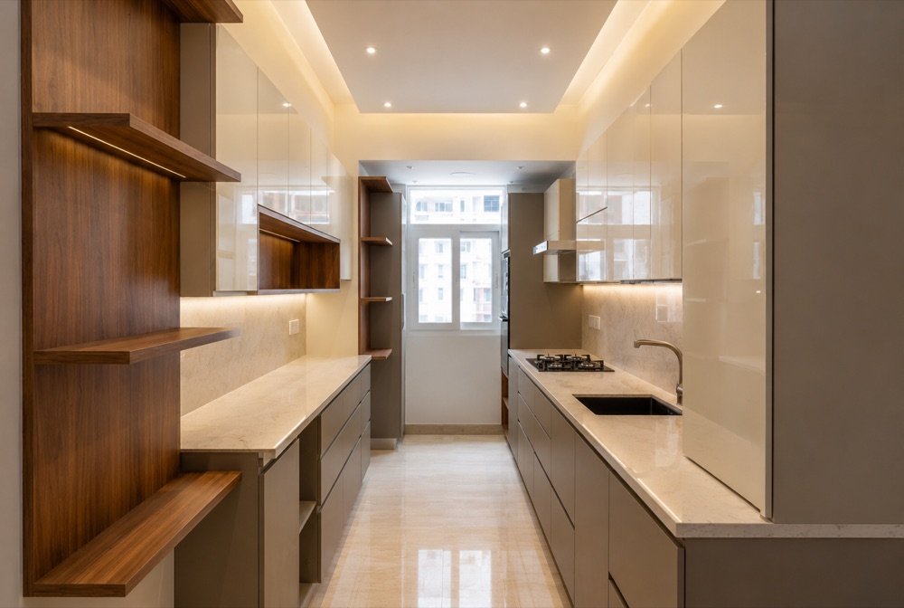 2BHK kitchen design Nanakramguda