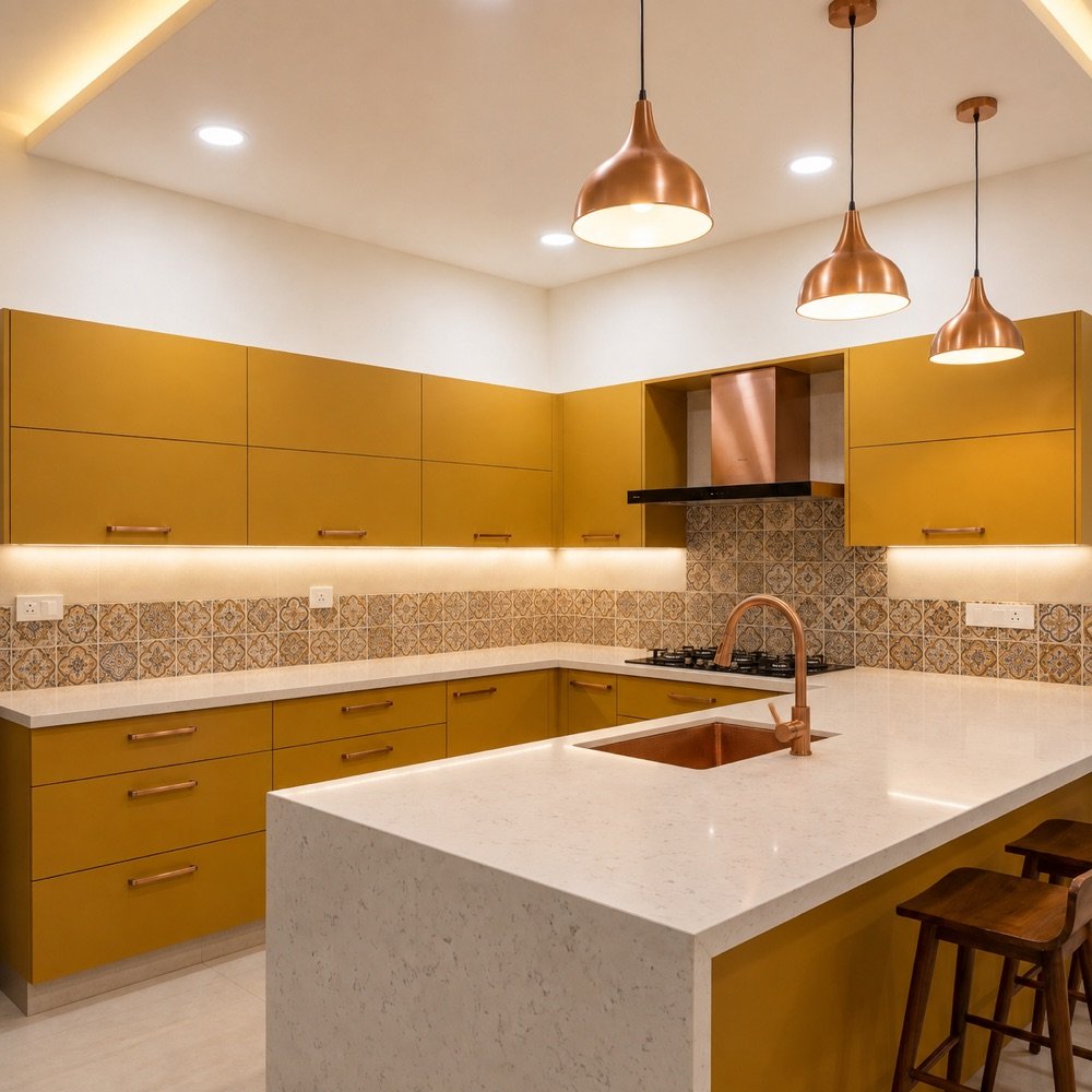 Island kitchen design Hyderabad