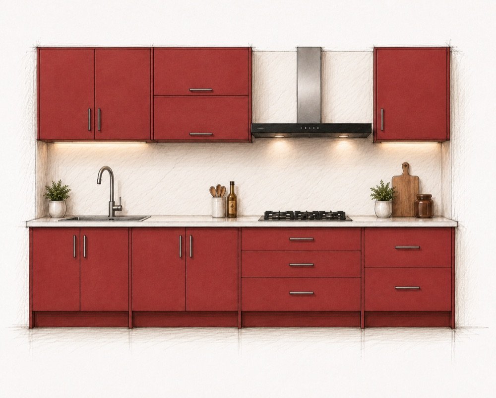Small modular kitchen